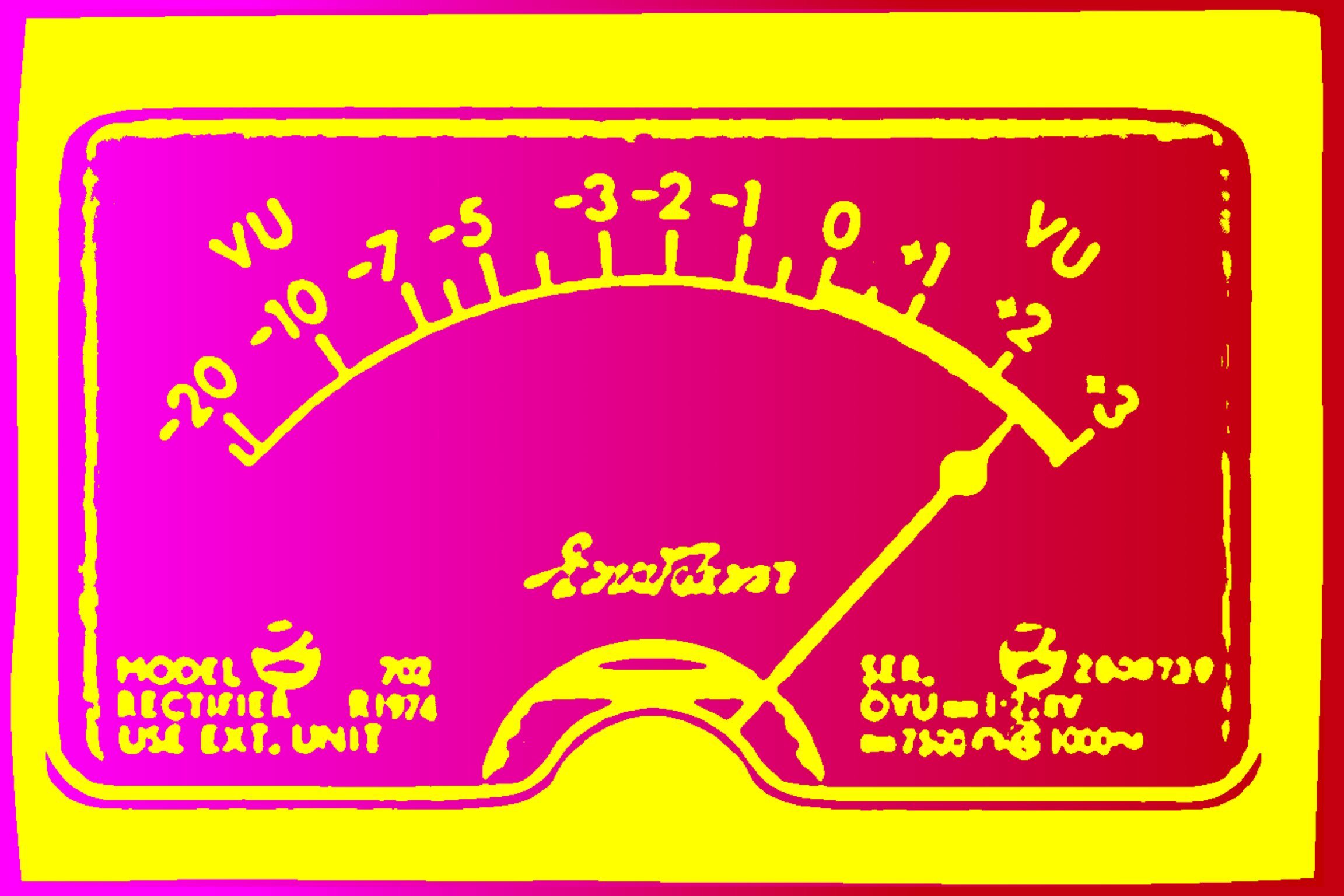POSTER: Pink VU Meter